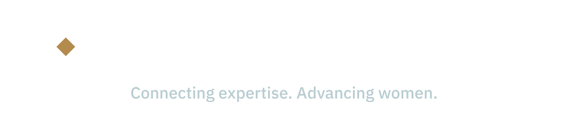 Ladies in Control logo, white version
